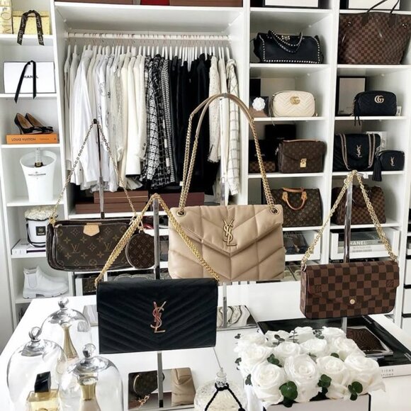 NEW Set of 2 Silver Adjustable Stainless Steel Purse/Bag Display Stands - Picture 5 of 6